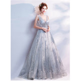 Elegant Sleeveless Sexy Party Wear Evening Gown - FashionByTeresa